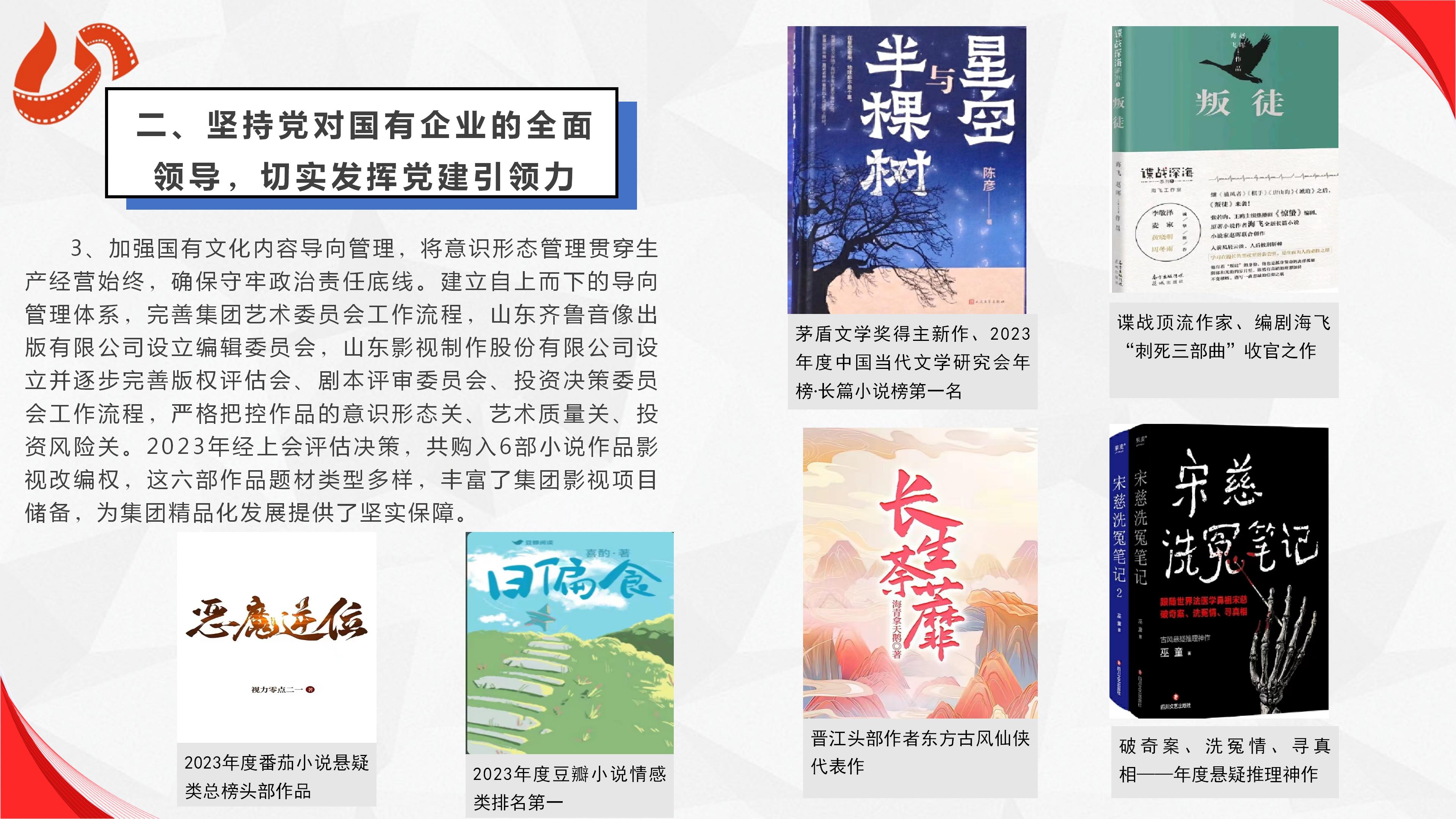 山東影視傳媒集團(tuán)有限公司2023年度社會責(zé)任報告